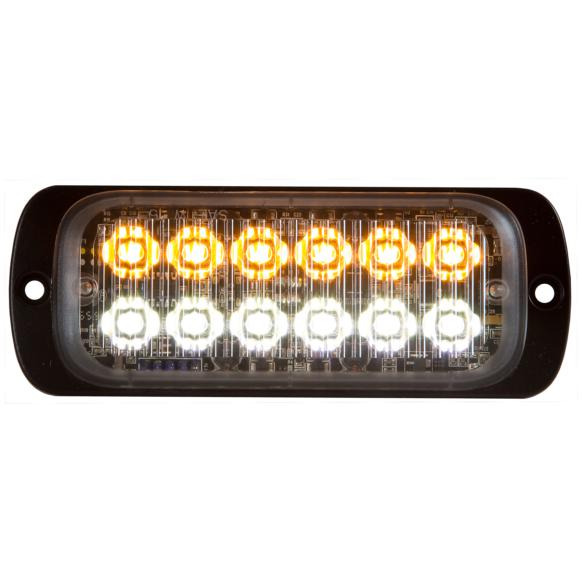 Buyers Products, Amber/Clear Strobe Light, Light Type LED, Lens Color Amber, Included (qty.) 1, Model# 8892602